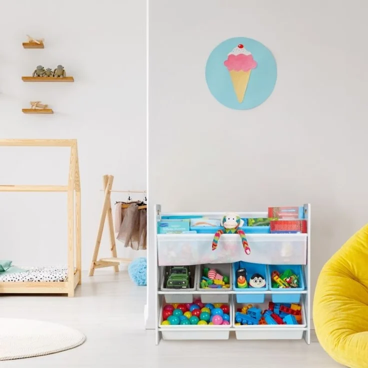 Kinderregal mit 10 Fächern und Motiv – Bild 2