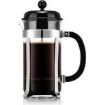 Bodum Kaffeebereiter 8 Tassen 1.0l Caffettiera Black&Chrome
