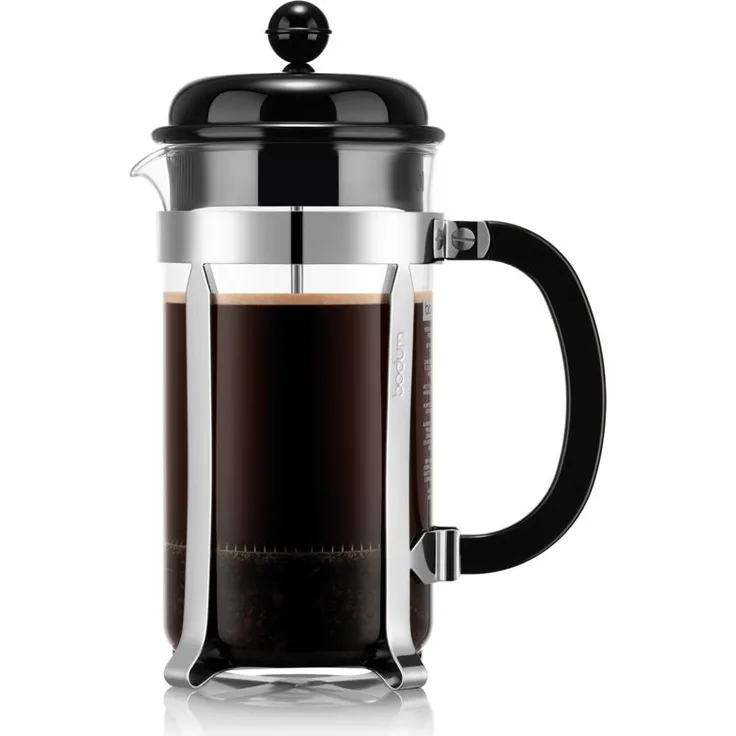 Bodum Kaffeebereiter 8 Tassen 1.0l Caffettiera Black&Chrome