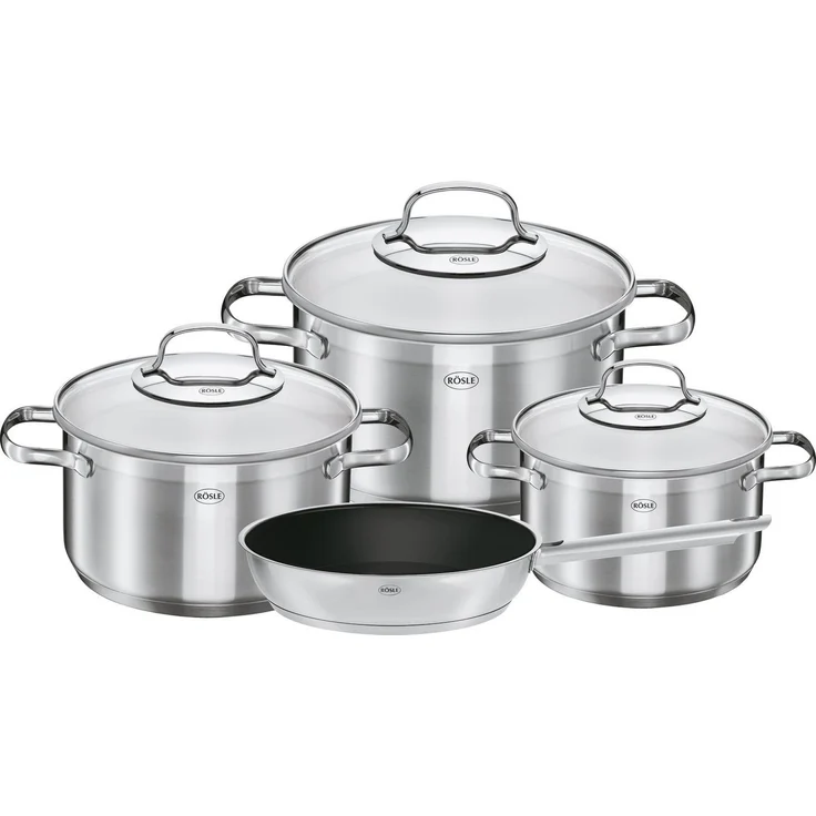 RÖSLE Kochtopf Set 4-tlg. ELEGANCE 13470 Induktion – Bild 1