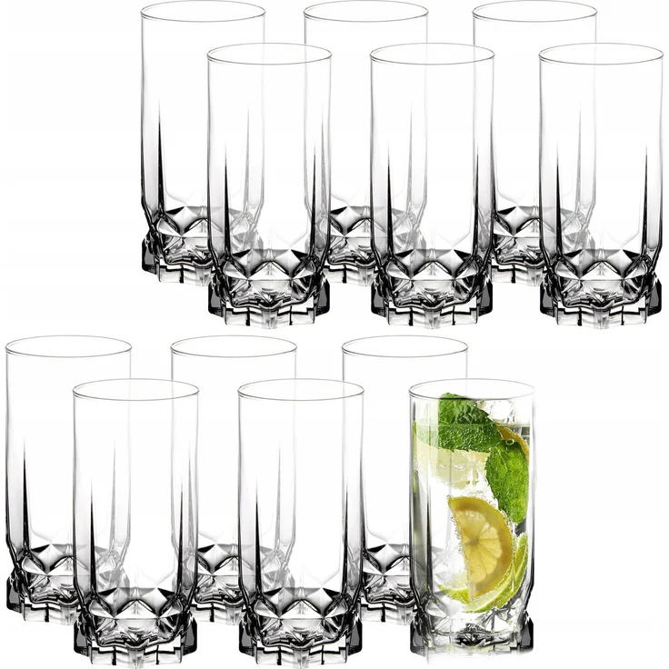 KADAX 12x Gläser 325ml für Getränke, Getränke, Wasser, hohes Glas-Set – Bild 1