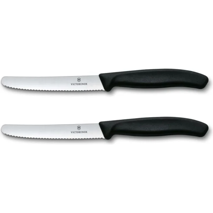 Victorinox Tomaten- und Tafelmesser Swiss Classic 2-tlg. schwarz