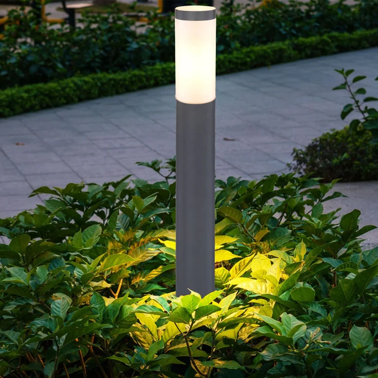 RGB LED Stehleuchte, Edelstahl, anthrazit, App-/Sprachsteuerung – Bild 6