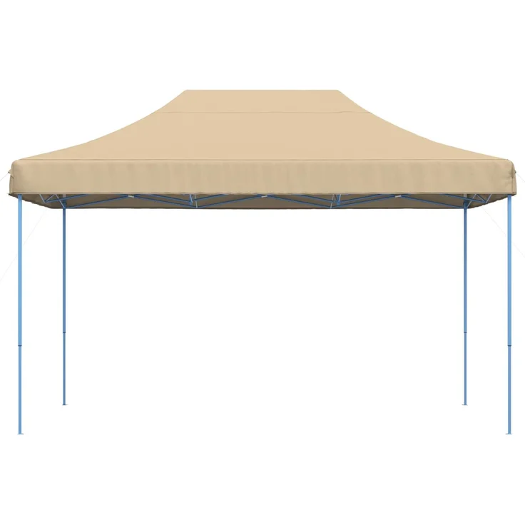 Partyzelt Faltbar, Gartenzelt Pop-Up Beige 440x292x315 cm – Bild 3