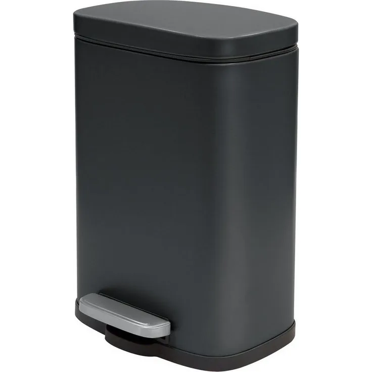 Treteimer Akira - Schwarz matt 12 Liter