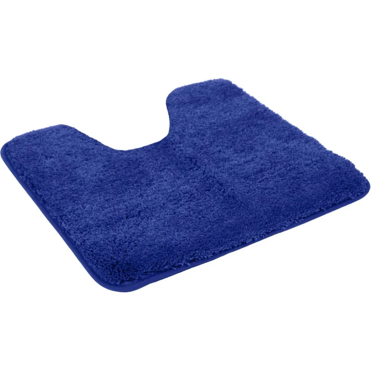 KiNZLER Badematte Chaozhou, Badvorleger, Badezimmer Teppich, Höhe 20 mm, rutschhemmend beschichtet, fußbodenheizungsgeeignet, Polyester, WC-Vorleger mit Ausschnitt, Badteppich, Uni Farben, weich, als rechteckig, rund & Set erhältlich