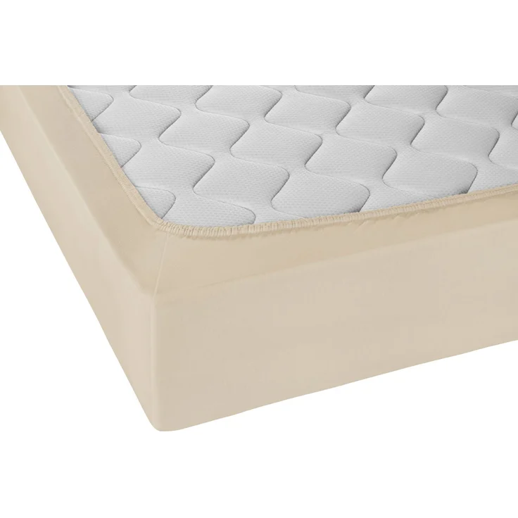 Castell Jersey-Stretch-Spannbetttuch, Kitt, 1x 140x200 cm - 160x200 cm, 140x200 cm – Bild 2