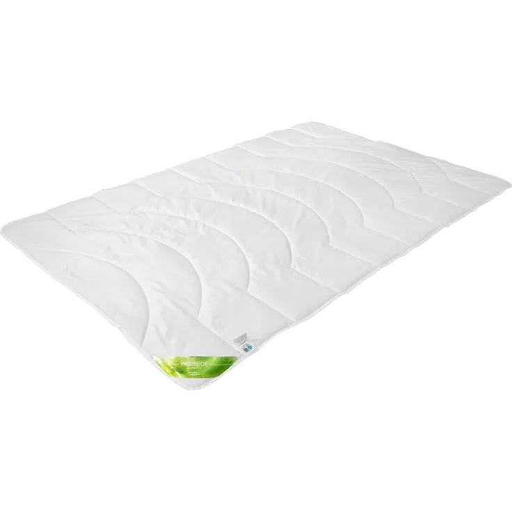 Traumschloss Wildseide Classic Naturfaser Sommerbettdecke weiß 155x220