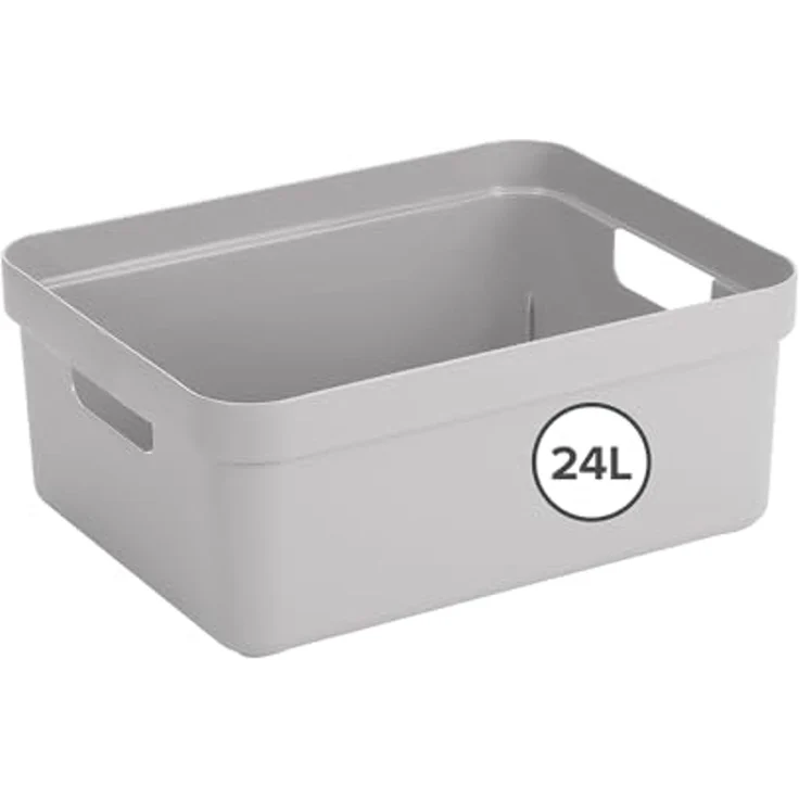 Sunware Aufbewahrungsbox Sigma Home 24 L hellgrau – Bild 1