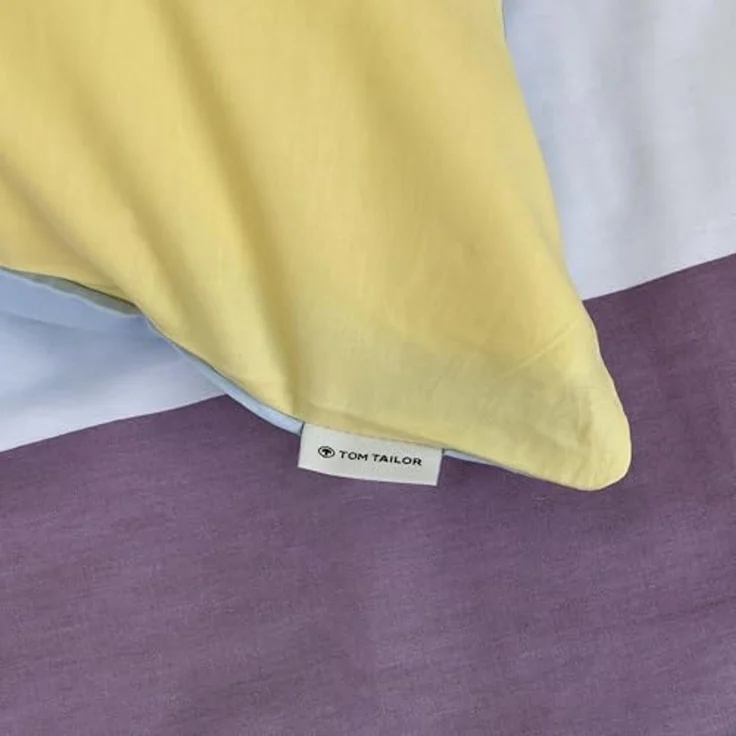 TOM TAILOR HOME Bettwäsche COLORED STRIPES in Gr. 135x200 cm, 155x220 cm, 200x220 cm oder 100x135 cm, Renforcé, 2 teilig, new bedroom, gewebtes Label – Bild 5