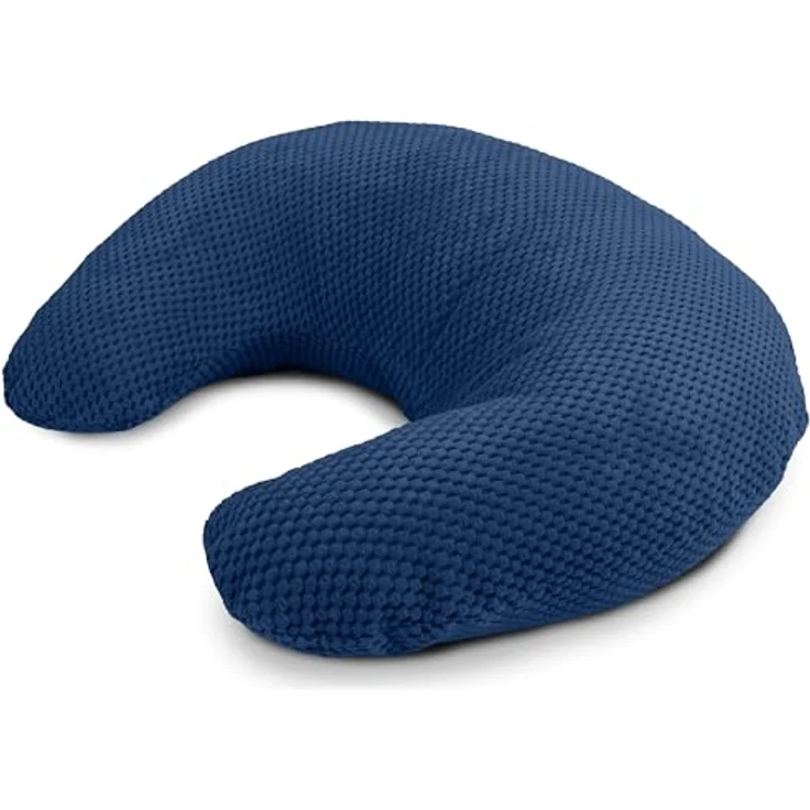 Amilian Stillkissen - Stillmond - Schwangerschaftskissen - Lagerungskissen, Schwangerschaftskissen klein - Kissen für Stillzeit - pregnancy pillow, mit Füllung und abnehmbarem Bezug - maschinenwaschbar – Bild 2