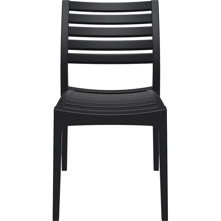 CLP 2er Set Gartenstühle Ares stapelbar und mit modernem Design,schwarz – Bild 4