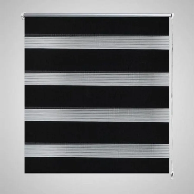 Doppelrollo 120 x 230 cm schewarz 08143