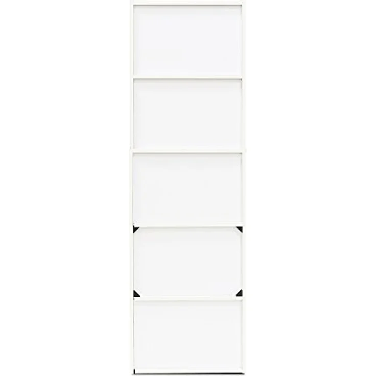 Furinno offenes Bücherregal mit 5 Fächern, holz, Weiß/Grün, 40. 1x23. 9x132. 1 cm – Bild 9