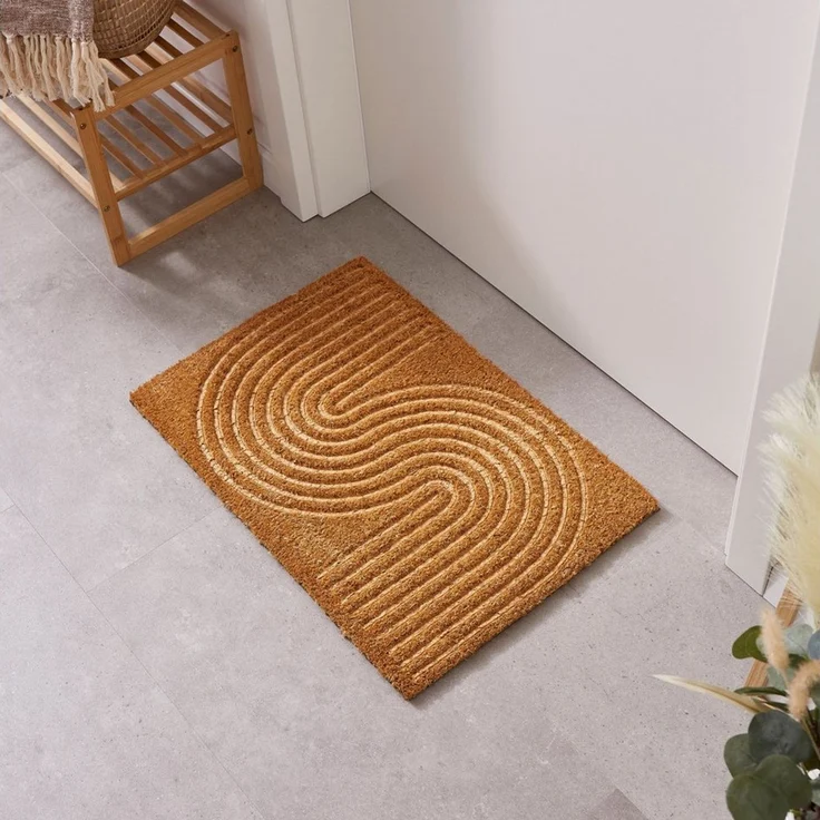 Andiamo Fußmatte Kokos, rechteckig, Höhe: 15 mm, Schmutzfangmatte, verschiedene Designs, In- und Outdoor geeignet – Bild 2
