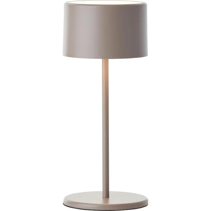 Brilliant LED Tischlampe in Taupe Dimmbar & mit Akku Mobile Innenleuchte mit drei-Stufen-Touchdimmer Warmweißes Licht, stilvolles Design, energiesparend & flexibel einsetzbar - per USB aufladbar – Bild 1