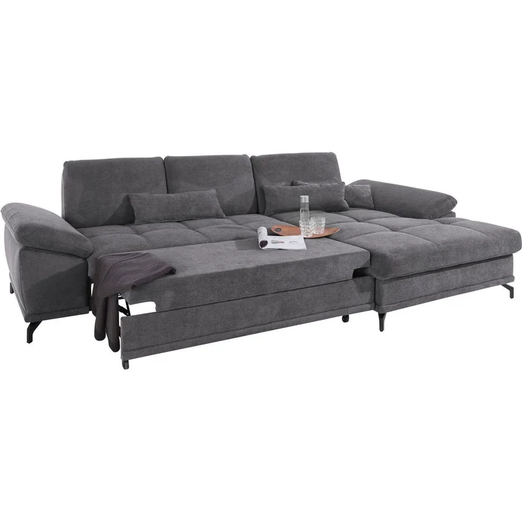OTTO home Ecksofa Costello L-Form, B: 301 cm mit Sitztiefen-, Armteilverstellung &, 3 Nierenkissen, optional Bettfunktion & Bettkasten – Bild 3