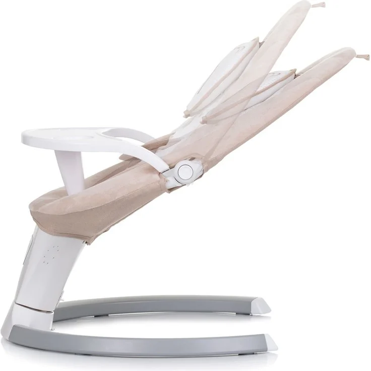 Chipolino Babywippe Lera Musik, Sicherheitsgurt, Kissen, Fernbedienung, Timer beige – Bild 3