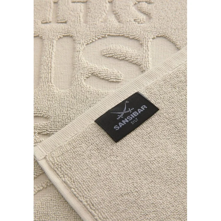Sansibar Sylt Badematte Badvorleger, Duschvorleger, Badematte 50x80 cm, Hochtiefprägung, strapazierfähig, fußbodenheizungsgeeignet, Rückseite hat keine rutschhemmende Beschichtung, 100% Baumwolle (900 gsm), BxL: 50x80 cm – Bild 3