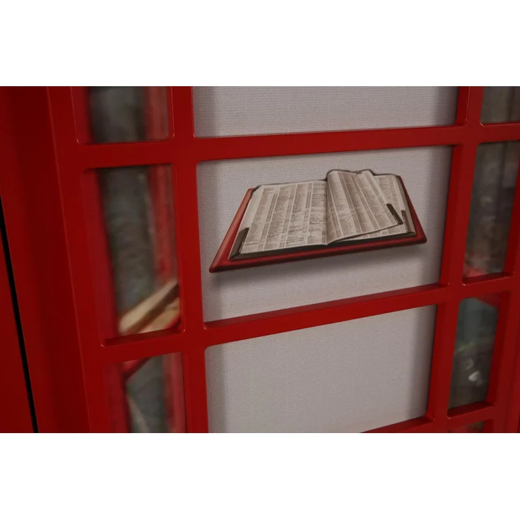 Design Kleiderschrank Telefonzelle mit Schreibtisch – Bild 6