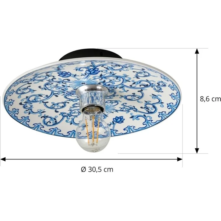 Lucande Wandleuchte Faelira, Keramik Weiß IP20, 1 x 15 W LED – Bild 5