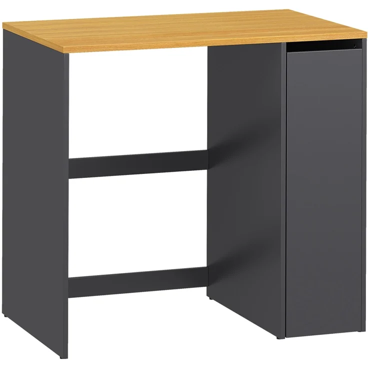 Bellamio 'Vist' Waschmaschine/Trockner Schrank mit 3 Fächern & Tür, Anthrazit/Eichenoptik, Waschmaschinenschrank mit Ablage und Wandanschluss für Standardgeräte, Badschrank für Hauswirtschaftsraum – Bild 11