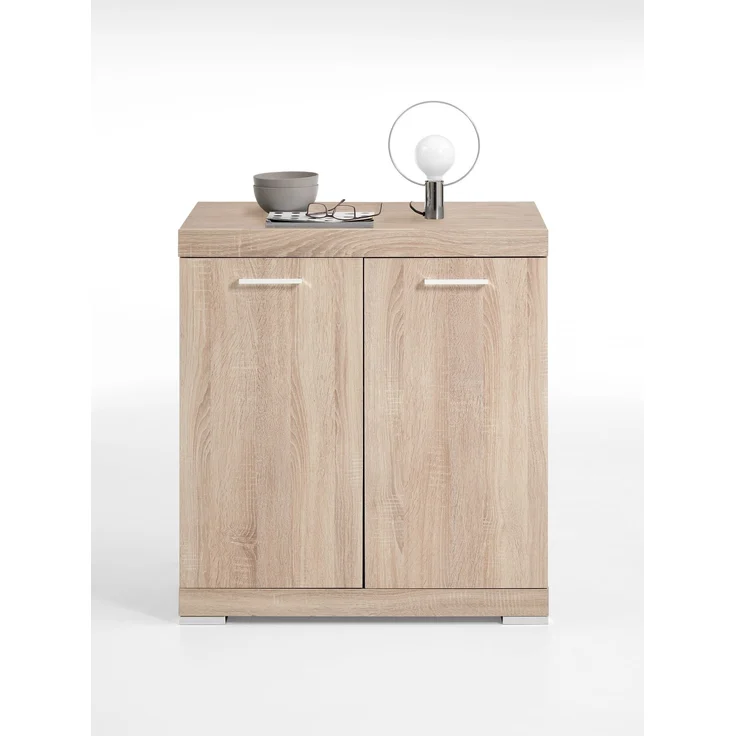 Kommode >BRISTOL 1 XL< in Eiche Dekor - 80x89,9x49,9cm (BxHxT) – Bild 2