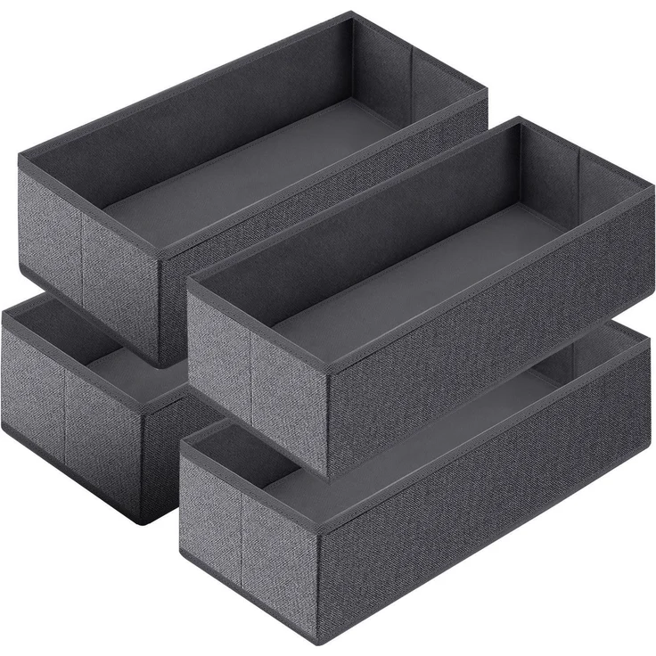 Sekey Schubladen Organizer aus Vliesstoff Faltbare Aufbewahrungsbox für Schrank und Kleiderschrank 22 x 51 x 11 cm 4 Stück – Bild 9
