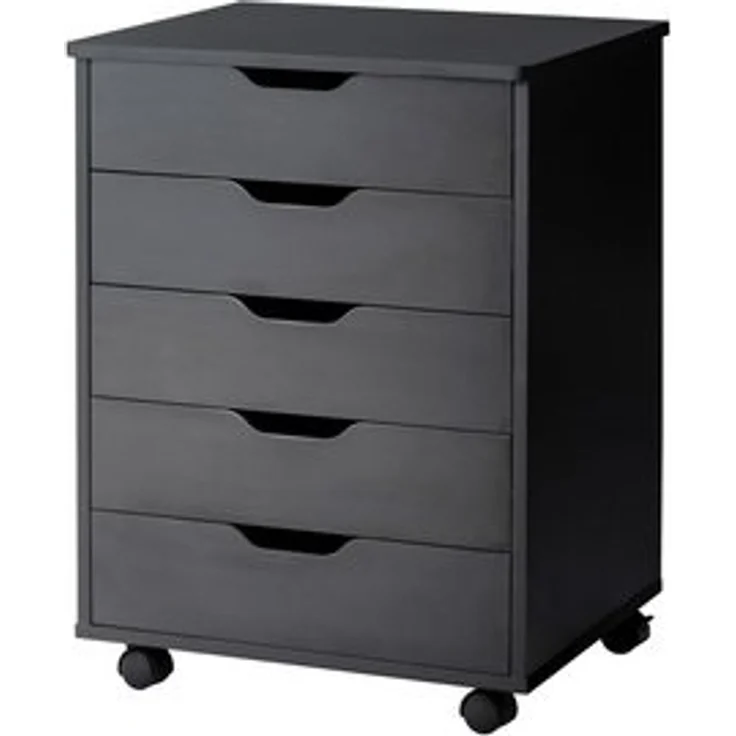 COSTWAY Rollcontainer, Bürocontainer mit Rollen, Schubladen, 49,5x41x66,5cm – Bild 6