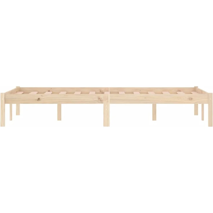 vidaXL Massivholzbett ohne Matratze 137x190 cm Kiefer 822458 – Bild 6