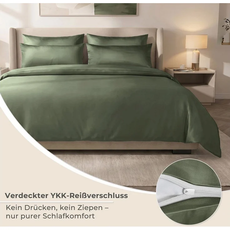 Laynenburg Bettwäsche Eukalyptus aus 100% Tencel Lyocell ab Gr. 135x200 – Bild 4
