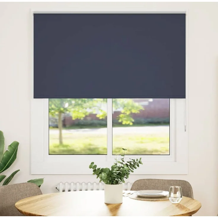 vidaXL Verdunkelungsrollo Marineblau 140x150 cm Stoffbreite 136,6 cm 4011526 – Bild 1