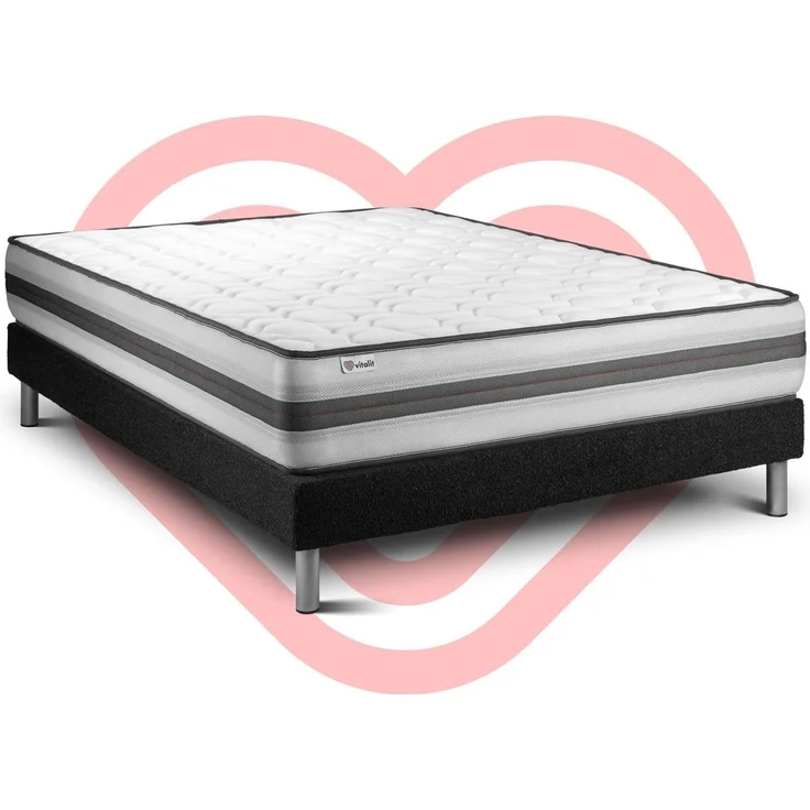 Matratzenset VITAL POWER RECOVER 180 x 220 cm Bettrahmen Kit schwarz – Bild 6