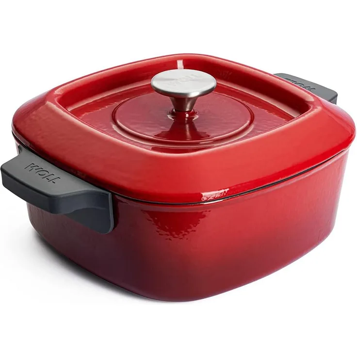 Woll Iron Kasserolle 24x24 cm Rot