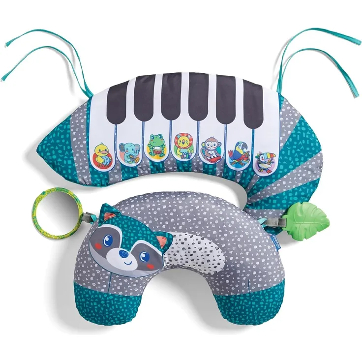 Infantino 313021-00 3-in-1 Kissen zur Unterstützung der Bauchlage mit Piano, mehrfarbig, 1. 5 kg