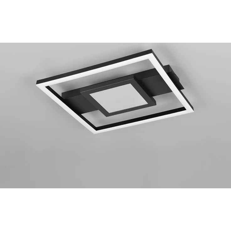 Trio Leuchten LED Deckenleuchte Wheeler 16 W schwarz matt eckig – Bild 5
