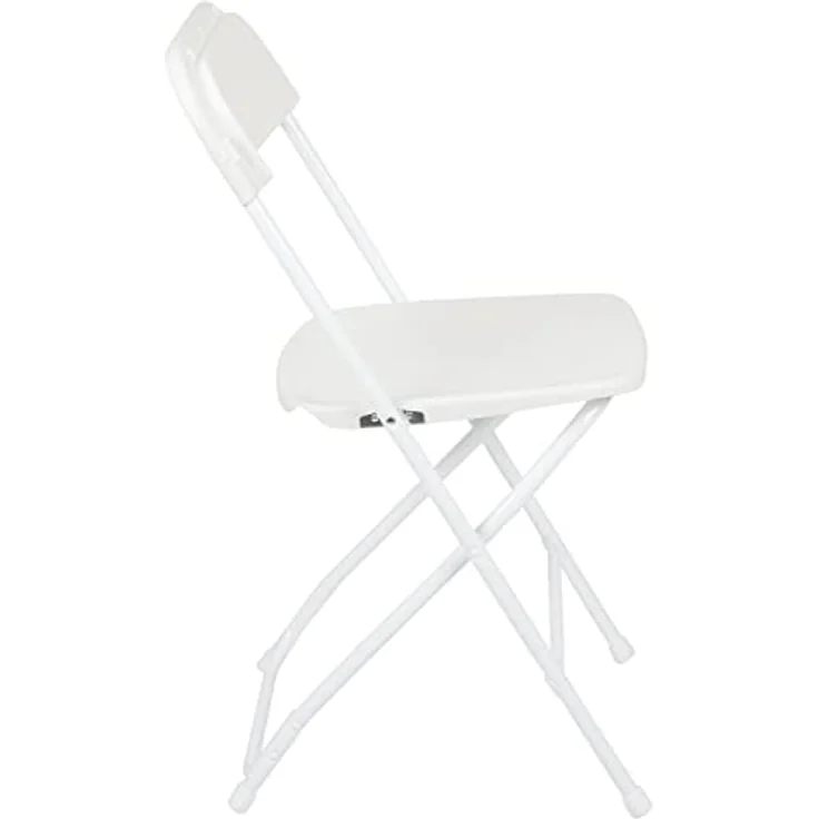 Flash Furniture Klappstuhl HERCULES aus Kunststoff – Leichter Stuhl zum Klappen für Gäste oder Veranstaltungen – Praktischer Küchenstuhl auch für draußen geeignet – 10er-Set – Weiß – Bild 14
