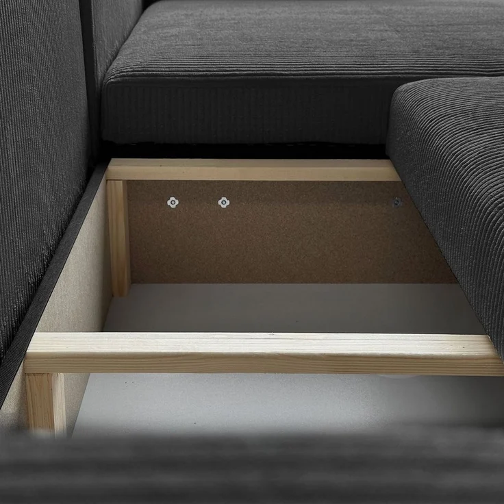 Lookway Ecksofa PRESTIGE L-Form Couch, mit Bettfunktion und Bettkasten – Bild 3