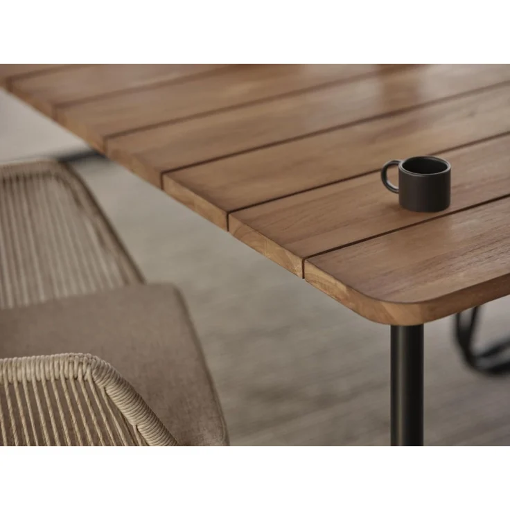 Brafab Nolli Gartenesstisch Aluminium/Teak – Bild 2