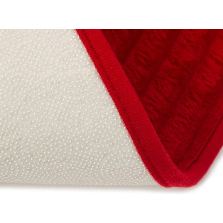 Gözze Badematte Berlin, Höhe 7 mm, rutschhemmend beschichtet, fußbodenheizungsgeeignet, Polyester, rechteckig, Badteppich, Uni Farben, Cord Optik, waschbar – Bild 3