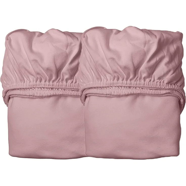 Leander Spannbettlaken für das Babybett, 2 Stk., pink