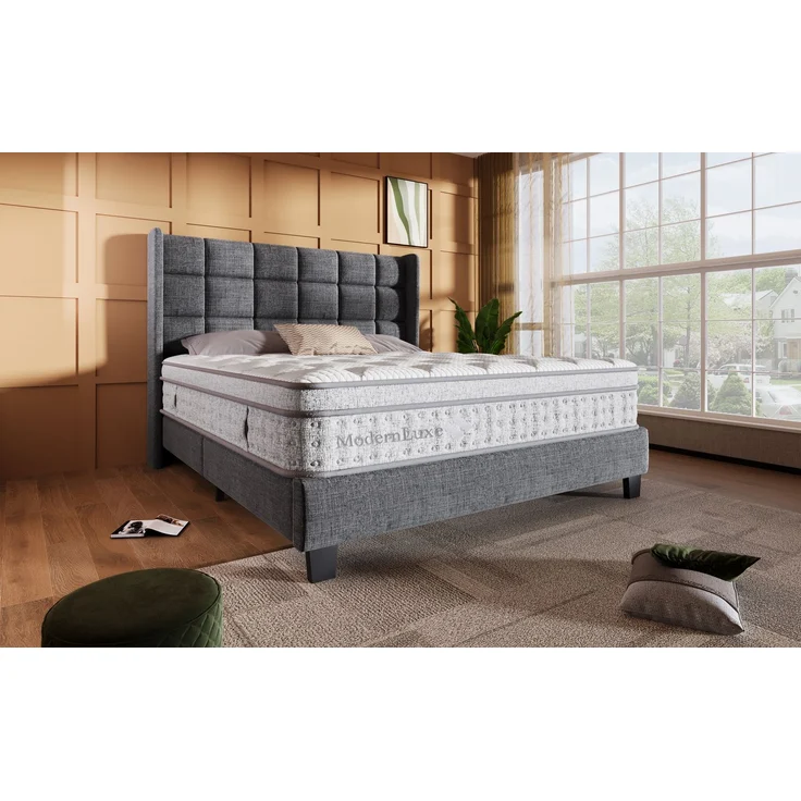 Novelux Hybrid Matratze 160x200 cm H3 – 7-Zonen Taschenfederkernmatratze & Kaltschaum, 25cm Hoch, Weiß. Atmungsaktiv, für Allergiker, bis 280kg belastbar – Bild 10