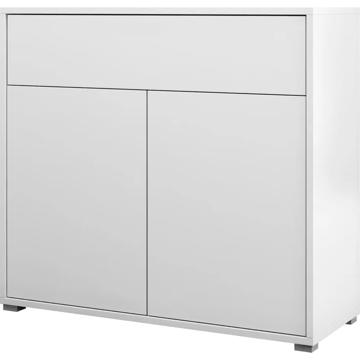 Kommode Gesita 2D1SZ (Farbe: Weiß)