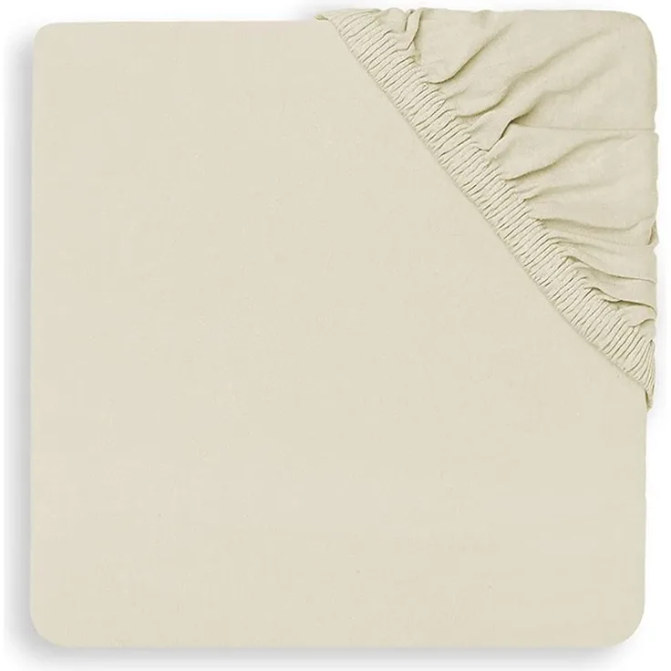 Jollein Jersey Spannbettlaken Ivory 40x80 / 90 cm Weiß off white