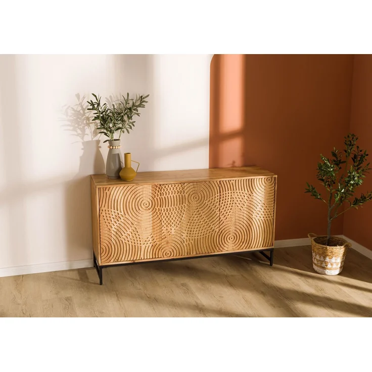 Sideboard Akazie 150x40x80 natur lackiert MARRAKESCH #115 – Bild 2