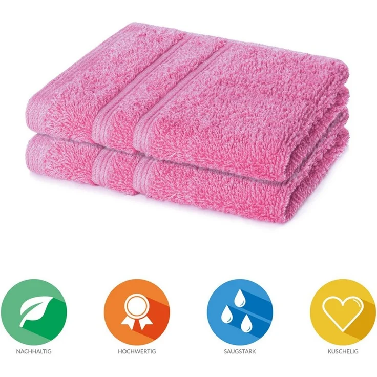 Lavea Seiftuch Bali, 30x30cm aus 100% Bio-Baumwolle, einzigartig weiche Seiftücher mit Aufhänger (Set, 2-St), hochwertige und nachhaltige Premium Waschlappen - schonende Reinigung – Bild 2