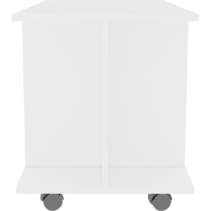 vidaXL TV-Schrank mit Rollen Weiß 80x40x45 cm Holzwerkstoff 800189 – Bild 5