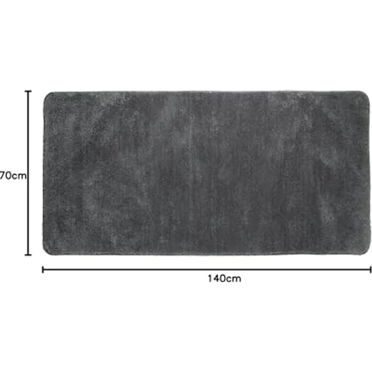 Sealskin Badematte Angora 70x140 cm Grau 436888 – Bild 4