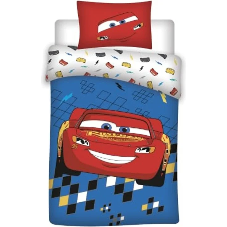 Cars Babybettwäsche Set Lightning McQueen 100x140 cm 100% Baumwolle – Bild 4