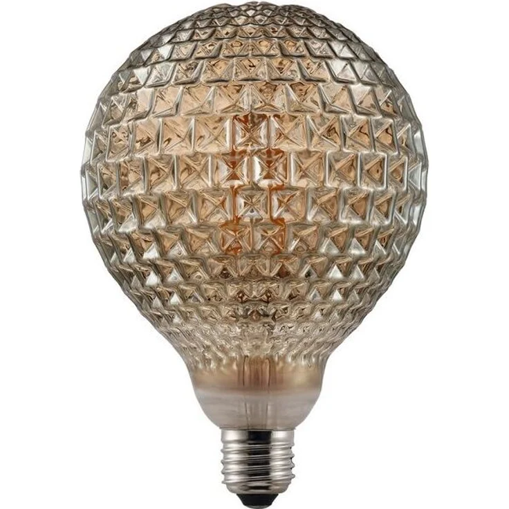 Nordlux LED-Leuchtmittel Deco E27 G125 Avra 2200K 200Lm Globe Lampe Rauchfarben, E27, warmweiss – Bild 1